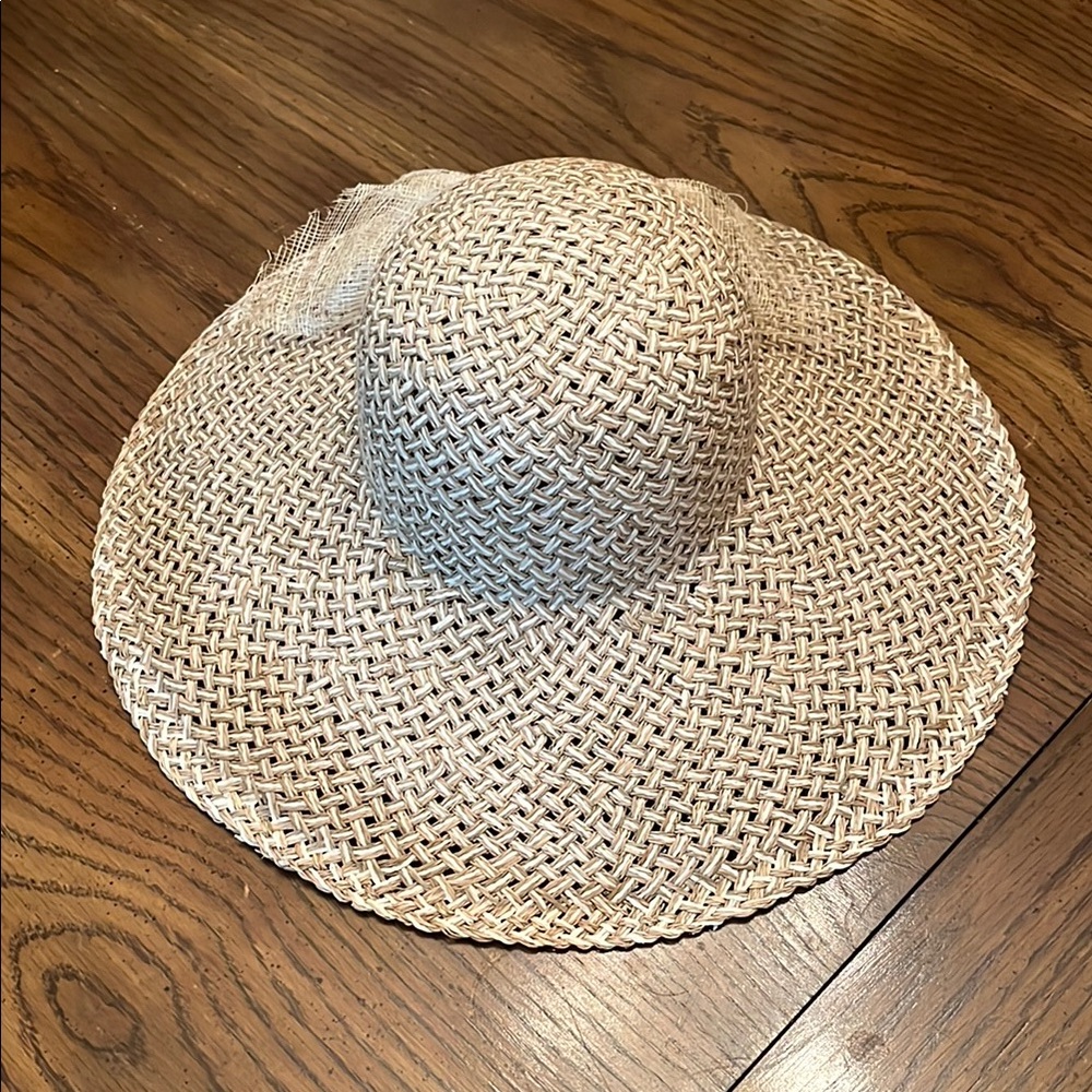 Cream‎ Wide-Brimmed Woven Hat - Picture 5 of 13